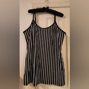 Torrid New Black and White Adjustable Strap Striped Camisole Size 3